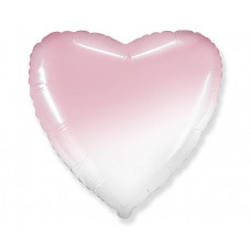 Léggömb, lufi 1 darab GoDan - Szív formájú fehér/rózaszín Előnézet
