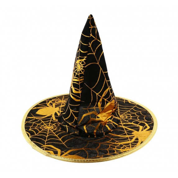 Boszorkány kalap arany pókhálóval GoDan