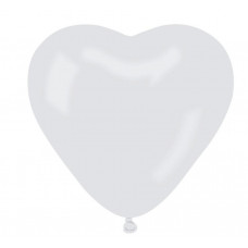 Léggömb, lufi készlet 50 darab GoDan - Fehér szív alakú Előnézet