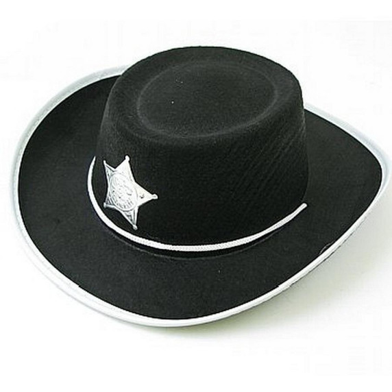 Sheriff kalap jelmez kiegészítő GODAN - Fekete