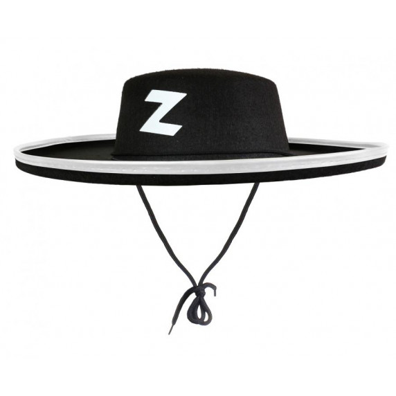 Zorro kalap, jelmez kiegészítő GoDan  - Fekete