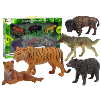 Állatfigurák 6 db Inlea4Fun ANIMAL WORLD - Afrikai állatok 
