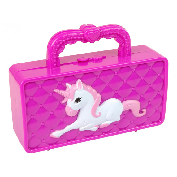 Játék sminkkészlet bőröndben Inlea4Fun MAKE UP SET Beauty Unicorn 
