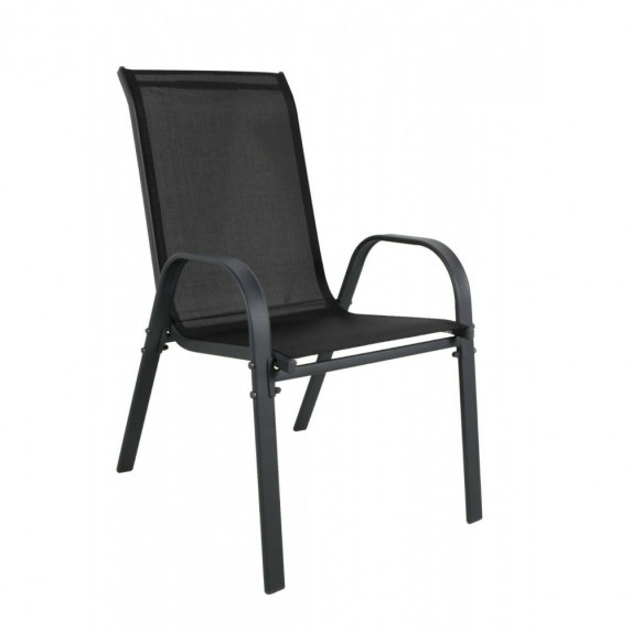Kerti szék 4 darab Linder Exclusiv MC330880 STAPEL - Fekete