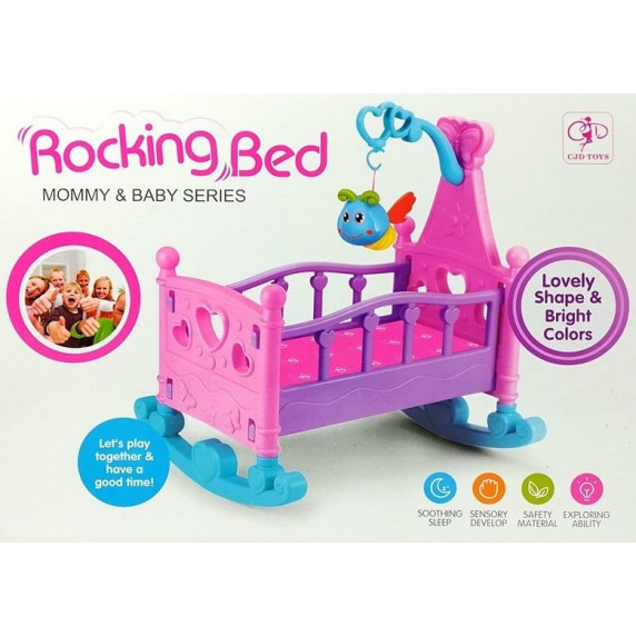 Játékbölcső babáknak Inlea4Fun ROCKING BED 