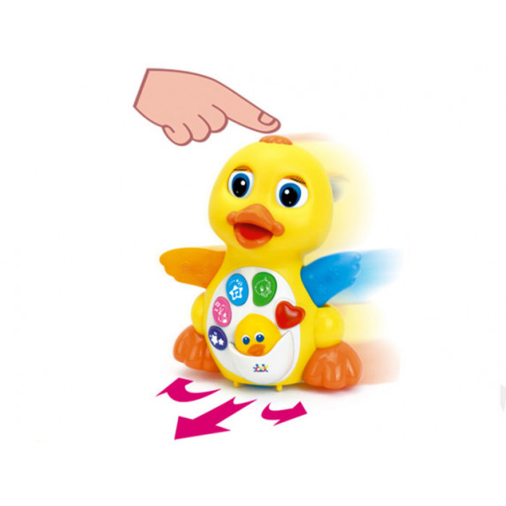 Interaktív világító táncoló kacsa HOLA Dancing Duck