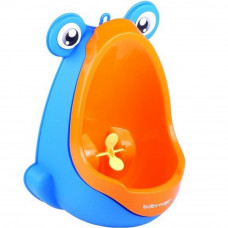 Béka formájú mini piszoár BabyYuga - Kék/narancssárga Előnézet