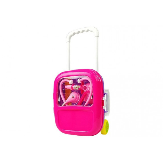Orvosi játékszett bőröndben Inlea4Fun DOCTOR - rózsaszín