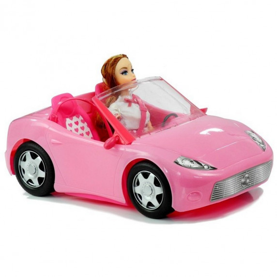 Rózsaszín autó babával Inlea4Fun BEAUTY 