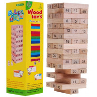 Jenga fa torony társasjáték Inlea4Fun Wood Toys  