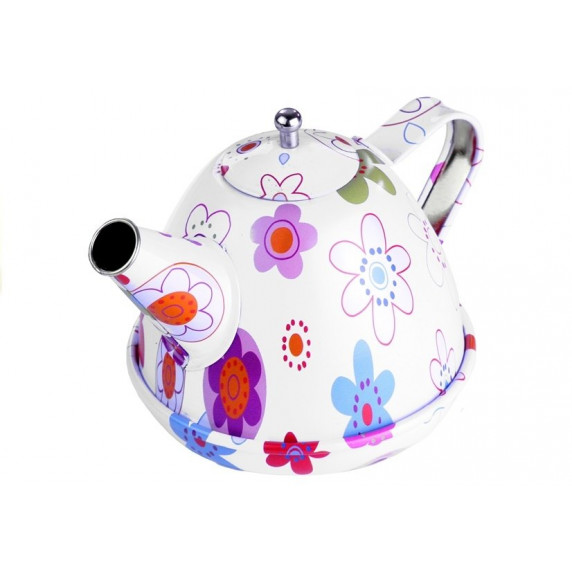 Fém teáskészlet Inlea4Fun CHILDREN´S TEA SET - virágmintás