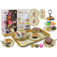 Teáskészlet süteményekkel Inlea4Fun HIGH TEA 