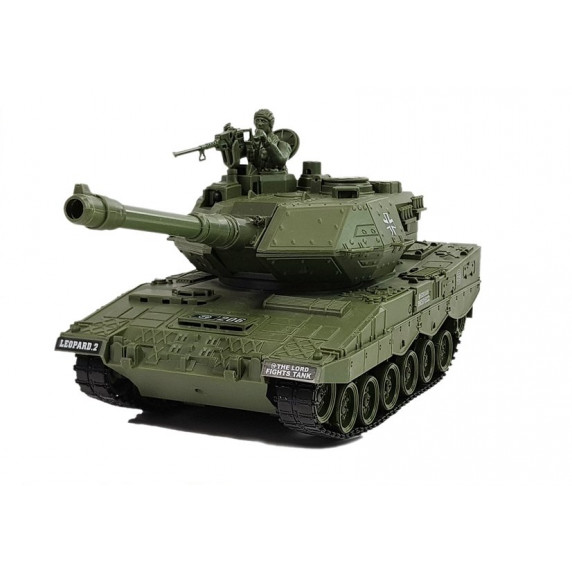 Távirányítós tank Inlea4Fun RC COMBAT ZONE T - zöld