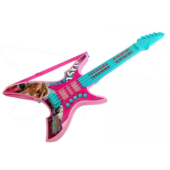 Elektromos játék gitár kislányoknak Inlea4Fun DELIGHT SOUNDS 62 cm - türkiz/rózsaszín