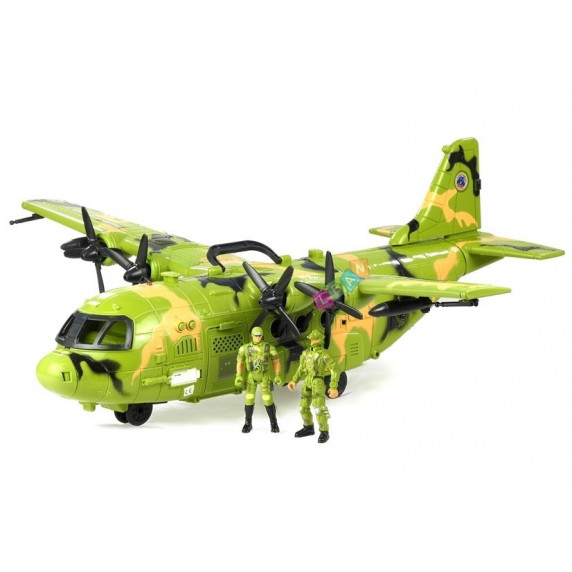 Katonai repülőgép figurákkal 64 cm Inlea4Fun MILITARY SERIES 