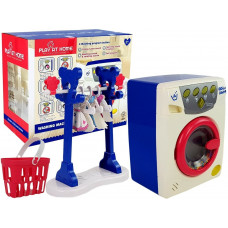 Játék mosógép ruhaszárítóval Inlea4Fun PLAY AT HOME - Kék/fehér Előnézet