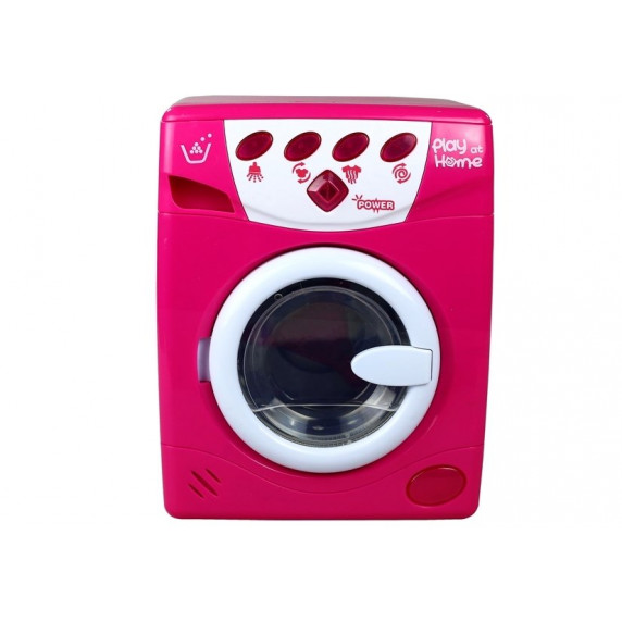 Játék mosógép Inlea4Fun PLAY AT HOME - rózsaszín