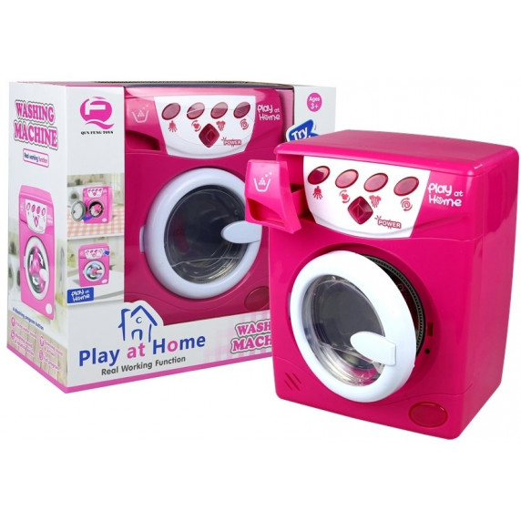 Játék mosógép Inlea4Fun PLAY AT HOME - rózsaszín
