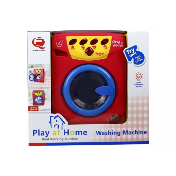 Játék mosógép Inlea4Fun PLAY AT HOME - piros