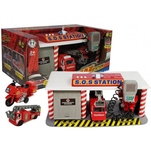 Tűzoltó állomás kiegészítőkkel Inlea4Fun SOS STATION