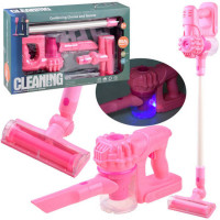 Vezeték nélküli játék porszívó Inlea4Fun CLEANING SET- rózsaszín 