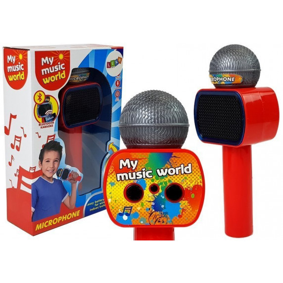Játék karaoke mikrofon Inlea4Fun MY MUSIC WORLD - piros