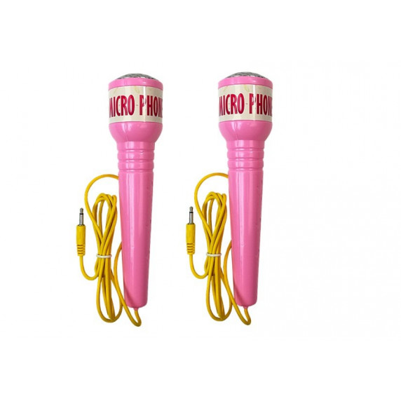 Karaoke állvány mikrofonnal Inlea4Fun MIKRO PHONE - rózsaszín