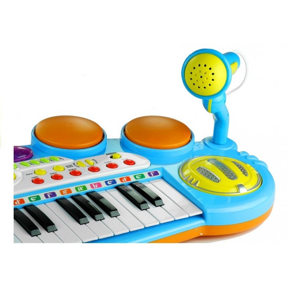 Elektronikus játék zongora Inlea4Fun LET THE CHILD - kék