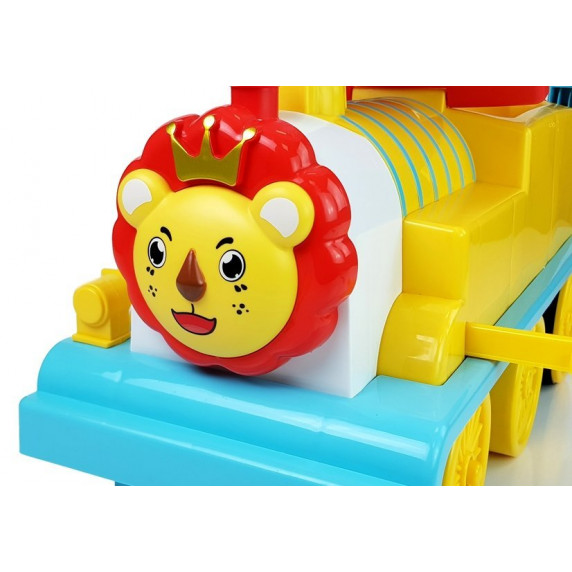 Elektromos mozdony gyerek jármű oroszlános Inlea4Fun DEARBONG