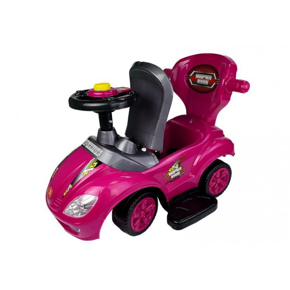 Lábbal hajtós gyermekjármű Inlea4Fun Super Ride 3az1-ben - rózsaszín