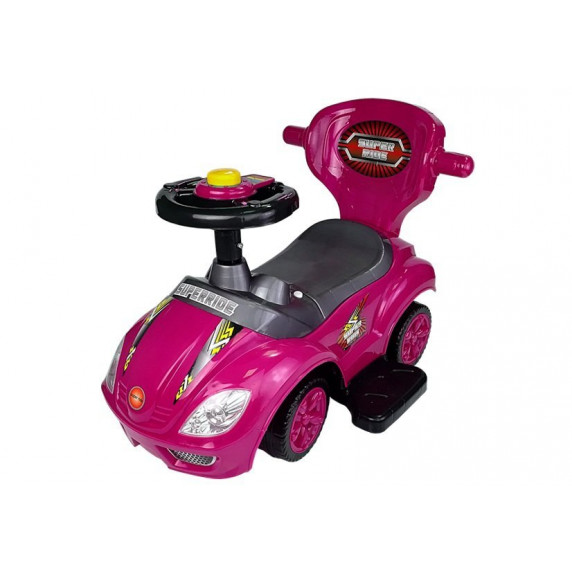 Lábbal hajtós gyermekjármű Inlea4Fun Super Ride 3az1-ben - rózsaszín