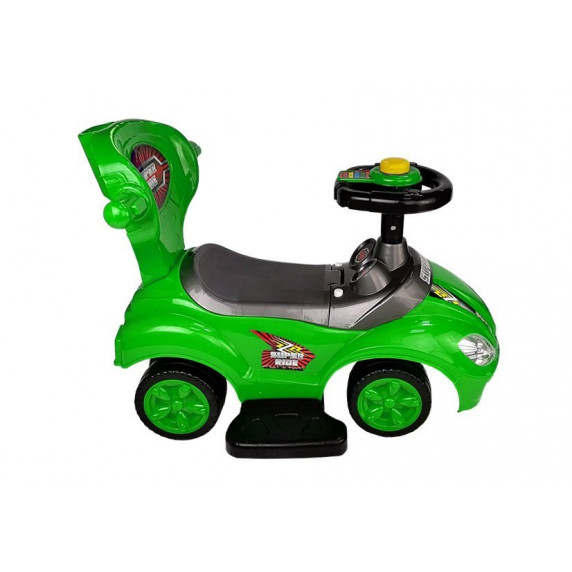 Lábbal hajtós gyermekjármű Inlea4Fun Super Ride 3 az 1-ben - zöld