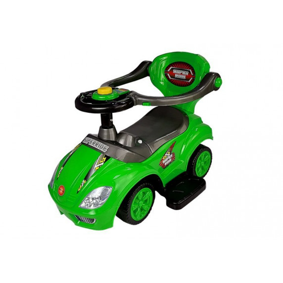 Lábbal hajtós gyermekjármű Inlea4Fun Super Ride 3 az 1-ben - zöld