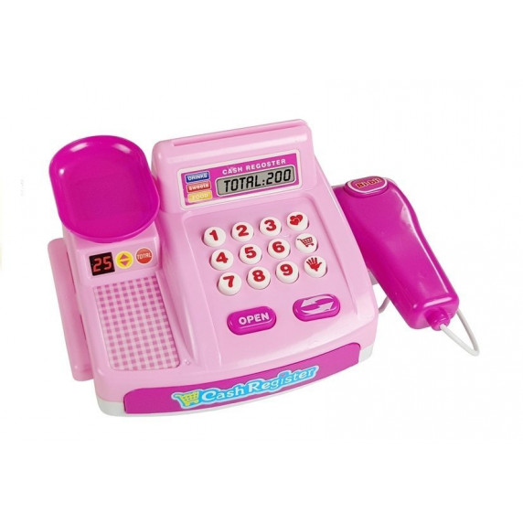 Mini cukrászda pénztárgéppel Inlea4Fun DELUXE CANDY SHOP - Rózsaszín