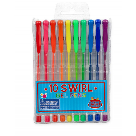 Zselés toll neon BUDDY & BARNEY Neon Gel Pens 10 darabos