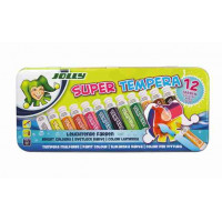 Tempera festék fémdobozban JOLLY Super Tempera - 12 színű 
