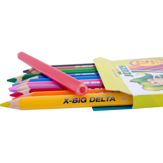 Színes ceruza JOLLY X-Big Delta 12 darabos