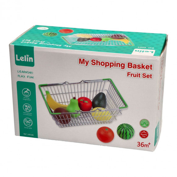 Kézi bevásárlókosár gyümölcsökkel LELIN
