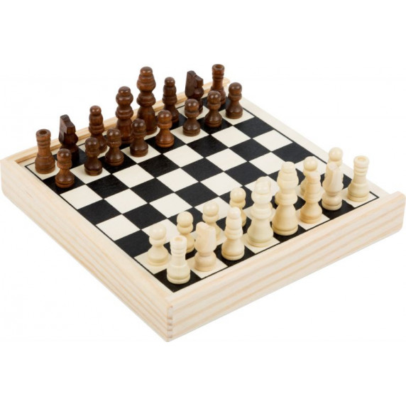 Sakk készlet fából SMALL FOOT Chess game to go
