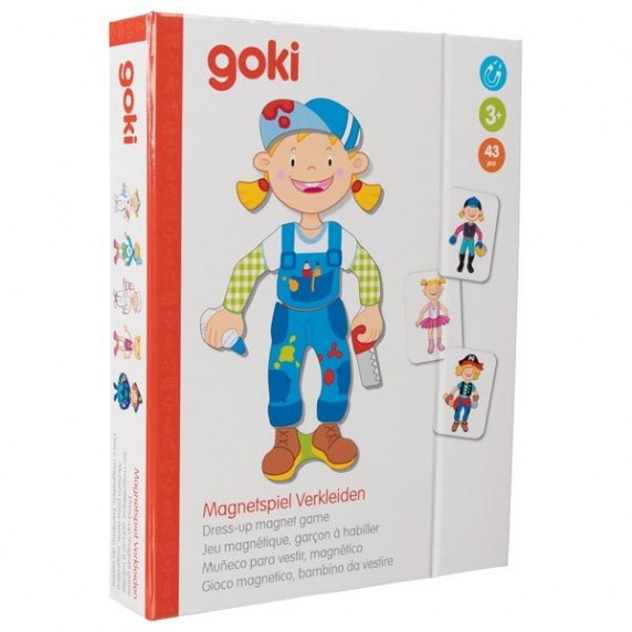 Mágneses öltöztető játék GOKI - lány