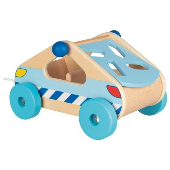 Formabedobós fa játék Goki - autó