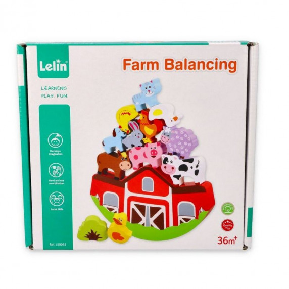 Egyensúlyozós fajáték farm Lelin