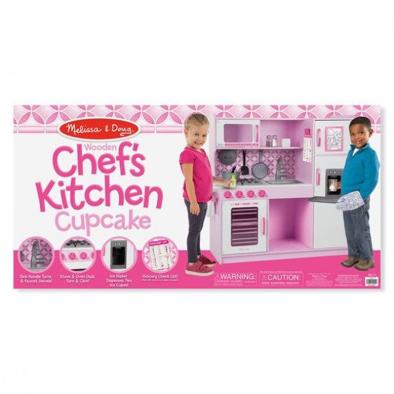 Fa játékkonyha MELISSA&DOUG Chef's Kitchen Cupcake