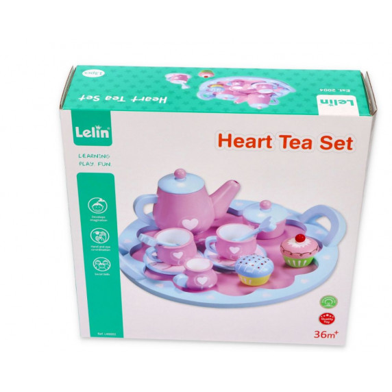 Fa teáskészlet LELIN Heart Tea Set