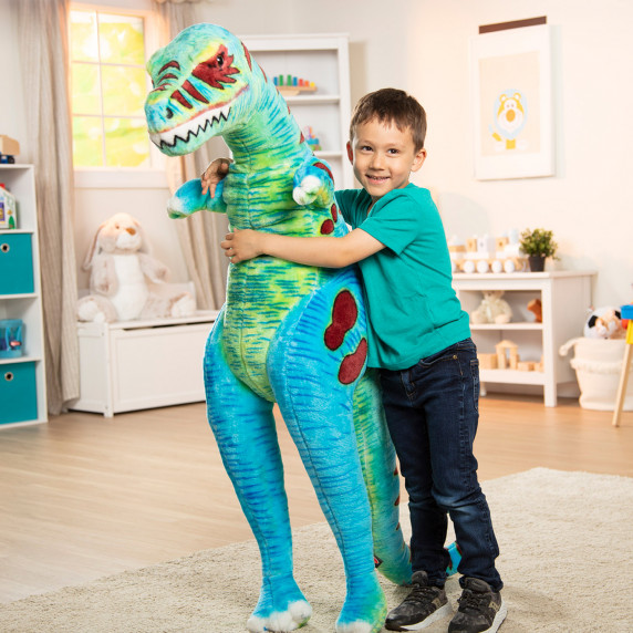 Színes plüss dinoszaurusz T-Rex álló 135 cm Melissa&Doug