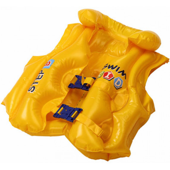 Felfújható mentőmellény gyerekeknek JILONG 46X42 cm - sárga