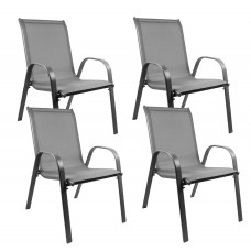 Kerti szék 4 darab Aga MR4400GY - szürke Előnézet