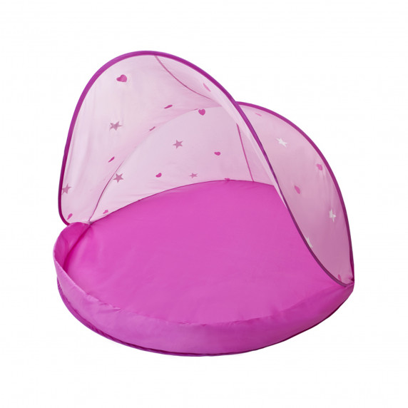 Strandsátor labdákkal Tent Pink Inlea4Fun - Rózsaszín