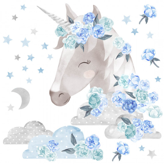 Falmatrica SECRET GARDEN Unicorn - Egyszarvú kék