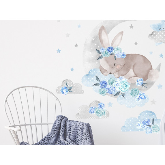 Falmatrica SECRET GARDEN Sleeping Rabbit - Alvó nyuszi kék